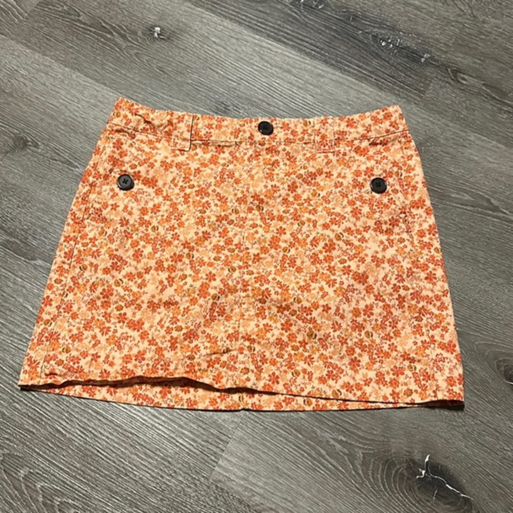 Orange‎ flower wild fable skirt